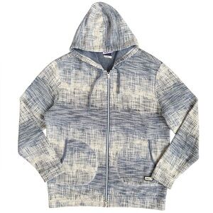 Johnnie-O Hangin Out Pascal Double Zip Hoodie Wake Blue Ombre Full Zip Size L